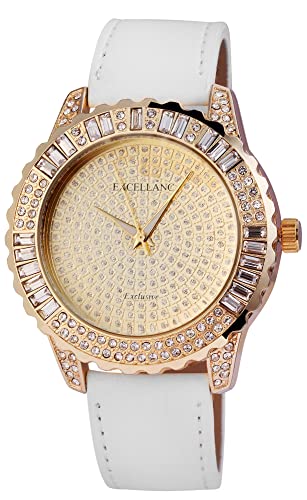 Excellanc Damen-Uhr Kunstleder Dornschließe Analog Quarz 195804100001 von Excellanc