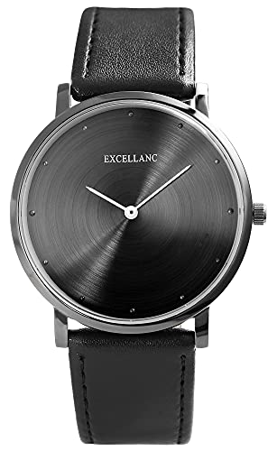 Excellanc Damen-Uhr Kunstleder Armband Dornschließe Analog Quarz 1900256 (schwarz) Excellanc Damen-Uhr Kunstleder Armband Dornschließe Analog Quarz 1900256 (schwarz) von Excellanc