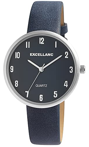 Excellanc Damen-Uhr Kunstleder Armband Dornschließe Analog Quarz 1900161 (dunkelblau) Excellanc Damen-Uhr Kunstleder Armband Dornschließe Analog Quarz 1900161 (dunkelblau) von Excellanc