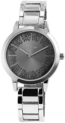 Excellanc Damen-Uhr Metallarmband Glitzer Elegant Analog Quarz 1800139 (silberfarbig/anthrazit) Excellanc Damen-Uhr Metallarmband Glitzer Elegant Analog Quarz 1800139 (silberfarbig/anthrazit) von Excellanc