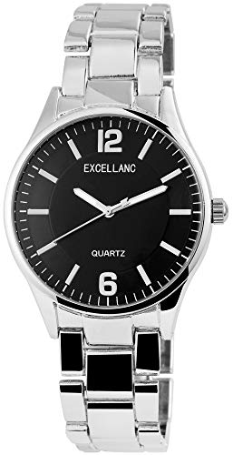 Excellanc Damen – Uhr Metall Armbanduhr Leuchtzeiger Analog Quarz 1800130 von Excellanc