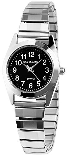 Excellanc Damen-Uhr Zugarmband Edelstahl Analog Quarz 1700022-004 von Excellanc