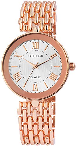 Excellanc Damen – Uhr Metall Armbanduhr Faltschließe Analog Quarz 1800128 Excellanc Damen – Uhr Metall Armbanduhr Faltschließe Analog Quarz 1800128 von Excellanc