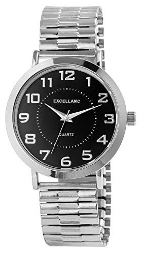 Excellanc Herren-Uhr Zugband Edelstahl Analog Quarz 2700026 Excellanc Herren-Uhr Zugband Edelstahl Analog Quarz 2700026 von Excellanc