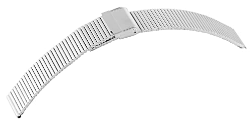 Excellanc Edelstahl-Uhrenarmband Ersatz Hakenverschluss Breite 16 bis 26 mm 8100155 von Excellanc