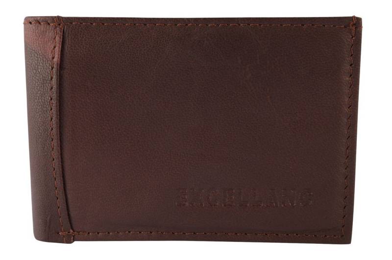 Excellanc Geldbörse Fadel Echtleder, Querformat, 7,2 x 10,5 cm (Einzeln) von Excellanc