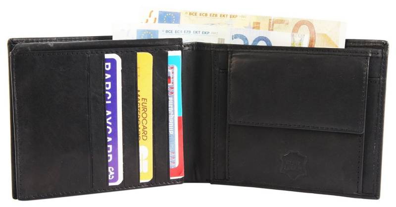 Excellanc Geldbörse Gabriel (Einzeln), Herren GeldbÃ¶rse Quer Echtleder von Excellanc