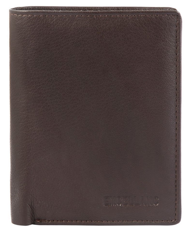 EXCELLANC Geldbörse Jani Excellanc Geldbörse aus Echt-Leder, Herren GeldbÃ¶rse Hoch Echtleder von EXCELLANC