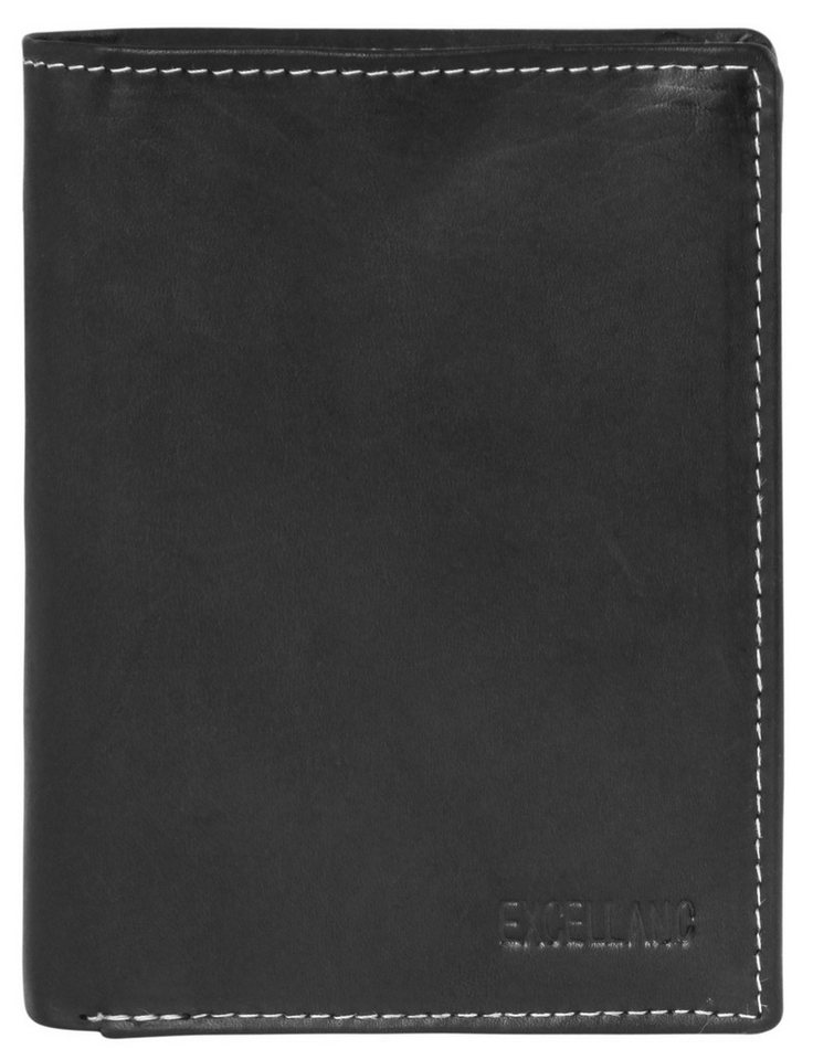 Excellanc Geldbörse Majid (Einzeln), Herren GeldbÃ¶rse Hoch Echtleder von Excellanc