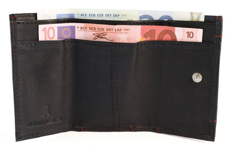 Excellanc Geldbörse Manis Echtleder Mini-Geldbörse, versch. Farben (Einzeln) von Excellanc