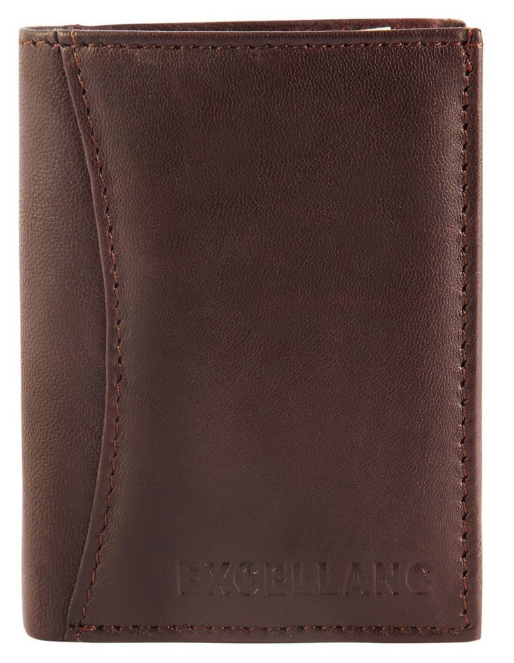 Excellanc Geldbörse Maysin Excellanc Mini-Geldbörse aus Echtleder in schwarz mit (Einzeln) von Excellanc