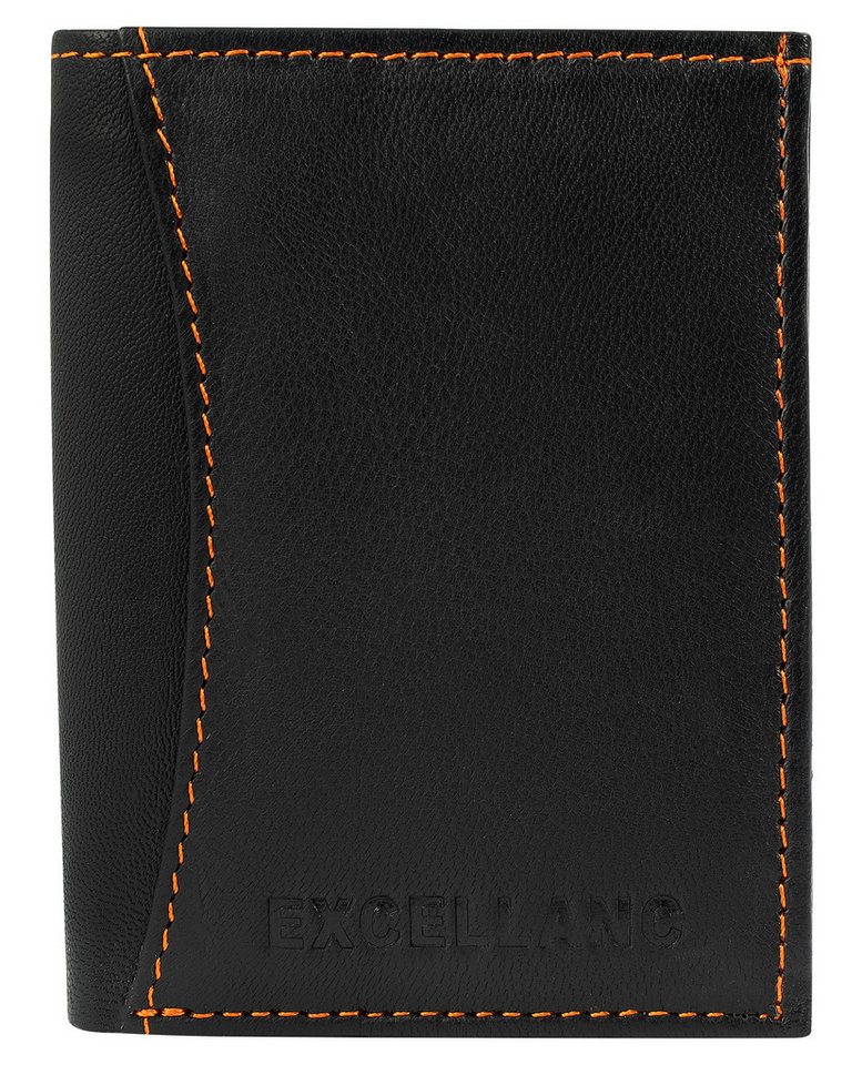 Excellanc Geldbörse Maysin Excellanc Mini-Geldbörse aus Echtleder in schwarz mit (Einzeln) von Excellanc