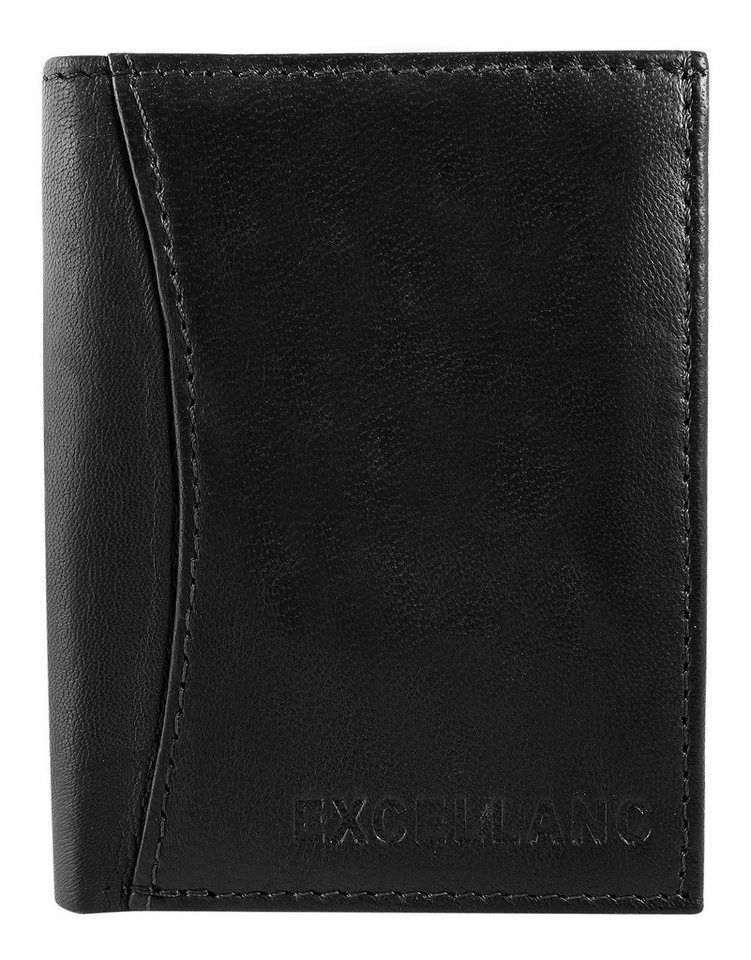 Excellanc Geldbörse Maysin Excellanc Mini-Geldbörse aus Echtleder in schwarz mit (Einzeln) von Excellanc