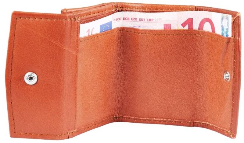 Excellanc Geldbörse Nabila Excellanc Mini-Geldbörse aus Echtleder in schwarz/rot (Einzeln) von Excellanc