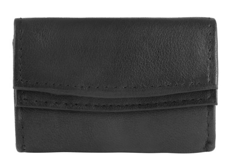 Excellanc Geldbörse Nabila Excellanc Mini-Geldbörse aus Echtleder in schwarz/rot (Einzeln) von Excellanc