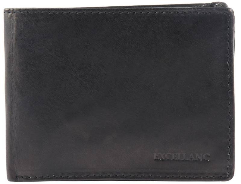 Excellanc Geldbörse Namek Excellanc Echtleder Geldbörse, Querformat, schwarz (Einzeln), Herren GeldbÃ¶rse Quer Echtleder von Excellanc