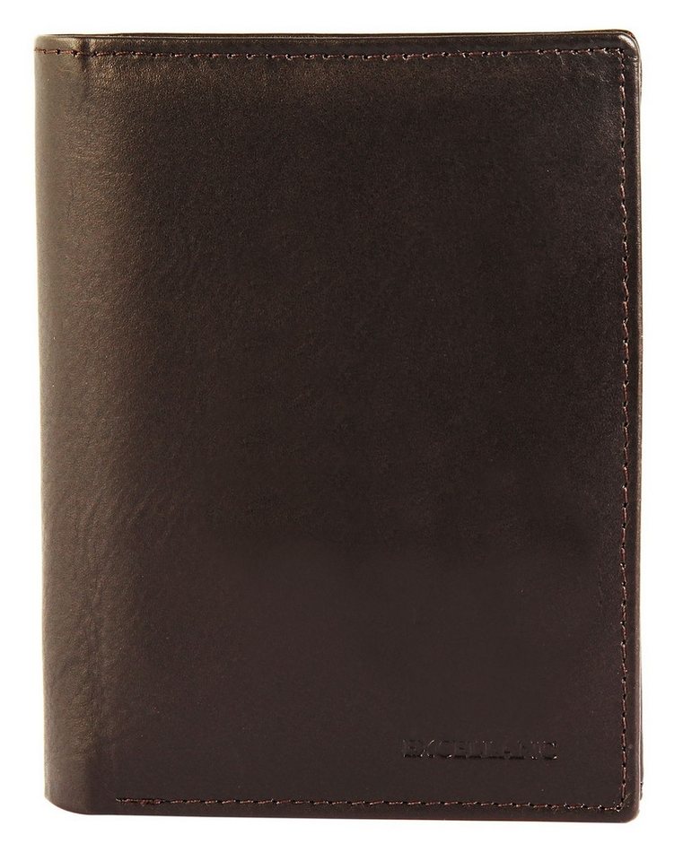 Excellanc Geldbörse Nashat (Einzeln), Herren GeldbÃ¶rse Hoch Echtleder von Excellanc