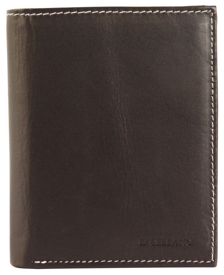 Excellanc Geldbörse Nazmi Excellanc Herren Geldbörse aus Echtleder in schwarz. Format (Einzeln), Herren GeldbÃ¶rse Hoch Echtleder von Excellanc