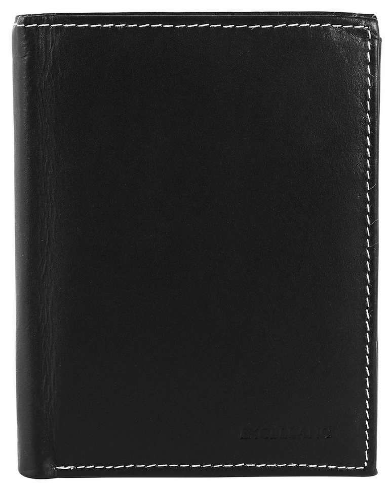 Excellanc Geldbörse Nazmi Excellanc Herren Geldbörse aus Echtleder in schwarz. Format (Einzeln), Herren GeldbÃ¶rse Hoch Echtleder von Excellanc