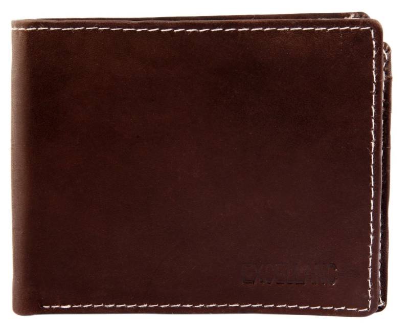 Excellanc Geldbörse Niam Excellanc Geldbörse in schwarz (Einzeln), Herren GeldbÃ¶rse Quer Echtleder von Excellanc