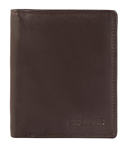 Excellanc Herren-Geldbörse Echt Leder Hochformat 11 x 8,5 x 2 cm 3000413 (braun) von Excellanc