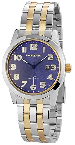 Excellanc Herren-Armbanduhr XL Analog Quarz Edelstahl 280913000004 von Excellanc