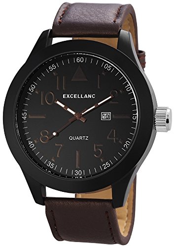 Excellanc Herren-Armbanduhr XL Analog Quarz Verschiedene Materialien 298371000002 von Excellanc