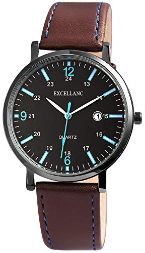 Excellanc Herren - Uhr Lederimitat Armbanduhr Datumsanzeige Analog Quarz 2900125 Excellanc Herren - Uhr Lederimitat Armbanduhr Datumsanzeige Analog Quarz 2900125 von Excellanc