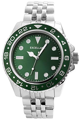 Excellanc Herren-Uhren Analog Quarz mit Metall Glieder-Armbanduhr 2800057 von Excellanc
