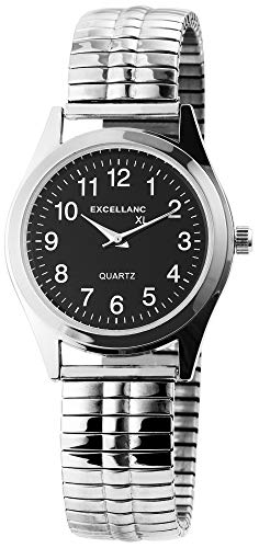 Excellanc Herren-Uhr mit Metallzugband Comfort Fit Analog Quarz 2700013 von Excellanc