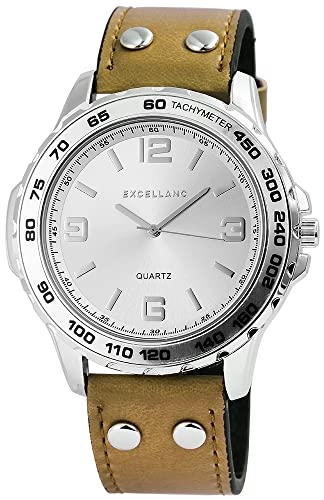 Excellanc Herren-Uhr analog Silberfarbig Quarz Analog 295322500012 von Excellanc