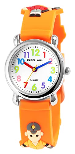Excellanc Kinderuhr Junge & Mädchen Armbanduhr Kinder Analog – Kinder Uhr Kinderarmbanduhr ab 7 Jahre Kids Watch von Excellanc