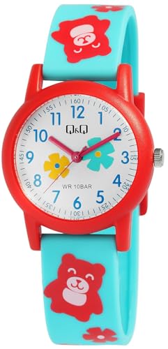 Excellanc Kinderuhr Junge & Mädchen Armbanduhr Kinder Analog Wasserdicht – Kinder Uhr Kinderarmbanduhr ab 3 Jahre Kids Watch (Traktor,Dino,etc) (Rot/Rennauto) von Excellanc