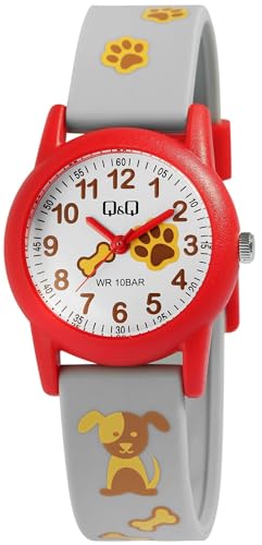 Excellanc Kinderuhr Junge & Mädchen Armbanduhr Kinder Analog Wasserdicht – Kinder Uhr Kinderarmbanduhr ab 3 Jahre Kids Watch (Traktor,Dino,etc) (Rot/Rennauto) von Excellanc