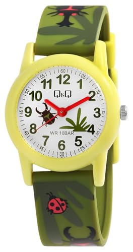 Excellanc Kinderuhr Junge & Mädchen Armbanduhr Kinder Analog Wasserdicht – Kinder Uhr Kinderarmbanduhr ab 3 Jahre Kids Watch (Traktor,Dino,etc) (Rot/Rennauto) von Excellanc