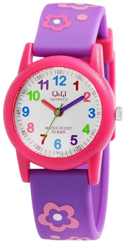 Excellanc Kinderuhr Junge & Mädchen Armbanduhr Kinder Analog Wasserdicht – Kinder Uhr Kinderarmbanduhr ab 3 Jahre Kids Watch (Traktor,Dino,etc) (Rot/Rennauto) von Excellanc