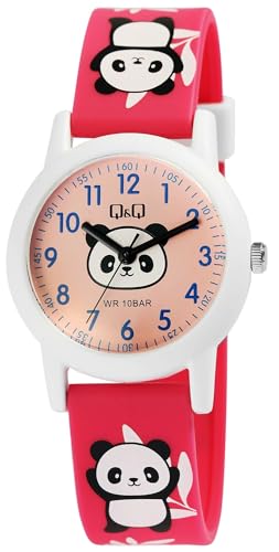 Excellanc Kinderuhr Junge & Mädchen Armbanduhr Kinder Analog Wasserdicht – Kinder Uhr Kinderarmbanduhr ab 3 Jahre Kids Watch (Traktor,Dino,etc) (Rot/Rennauto) von Excellanc