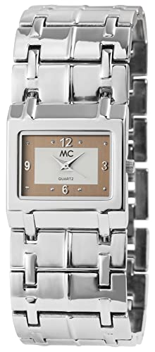 Excellanc MC Timetrend Damen Armband Uhr Braun Silber Analog Metall Quarz Frauen 951213 von Excellanc