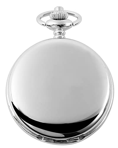 Excellanc Taschen-Skelett Uhr mit Kette Unisex Analog Mechanisch 4000021 (silberfarbig) von Excellanc
