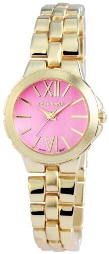 Excellanc Modische Damen Armband Uhr Rosa Gold Analog Metall Frauen Quarz 9180505500031 von Excellanc