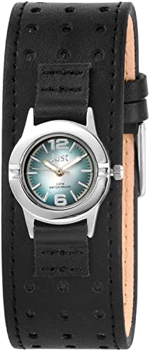 Excellanc Modische Design Damen Armband Uhr Blau Schwarz Analog Kunst Leder Quarz 9JU10152002 von Excellanc