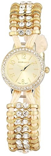 Excellanc Modische Design Damen Armband Uhr Gold Metall Strass Crystals Quarz 9152404100039 von Excellanc