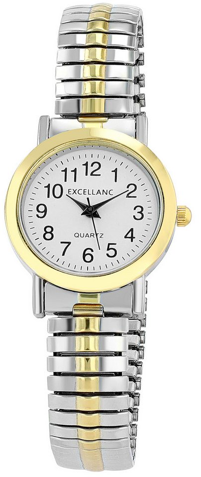 Excellanc Quarzuhr 1700001 Excellanc Damenuhr mit Edelstahlzugarmband von Excellanc