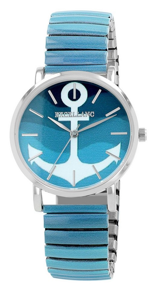 EXCELLANC Quarzuhr 1700077 Excellanc Damen mit Edelstahl Zugband, Ionenplatiert von EXCELLANC