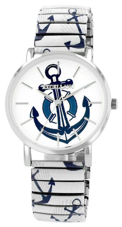 EXCELLANC Quarzuhr 1700077 Excellanc Damen mit Edelstahl Zugband, Ionenplatiert von EXCELLANC