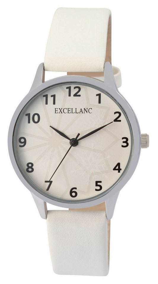 EXCELLANC Quarzuhr 1900302 Excellanc Damenuhr, Armband aus Lederimitat, arabischer von EXCELLANC