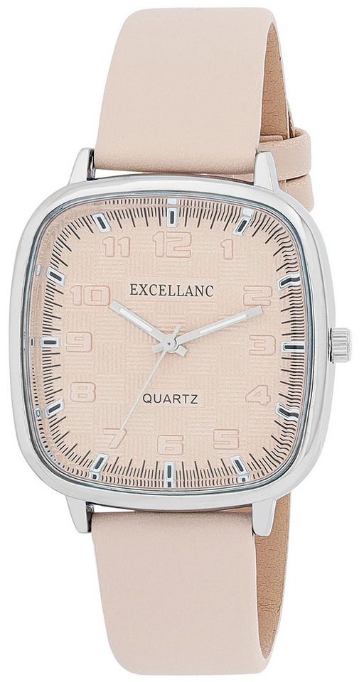 Excellanc Quarzuhr 1900316 Lederimtat, eckig (28 x 26 mm) von Excellanc