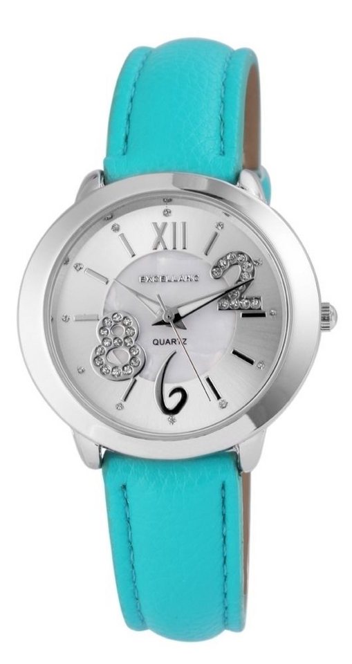EXCELLANC Quarzuhr 195022000229 Excellanc Damenuhr mit Lederimitationsarmband von EXCELLANC
