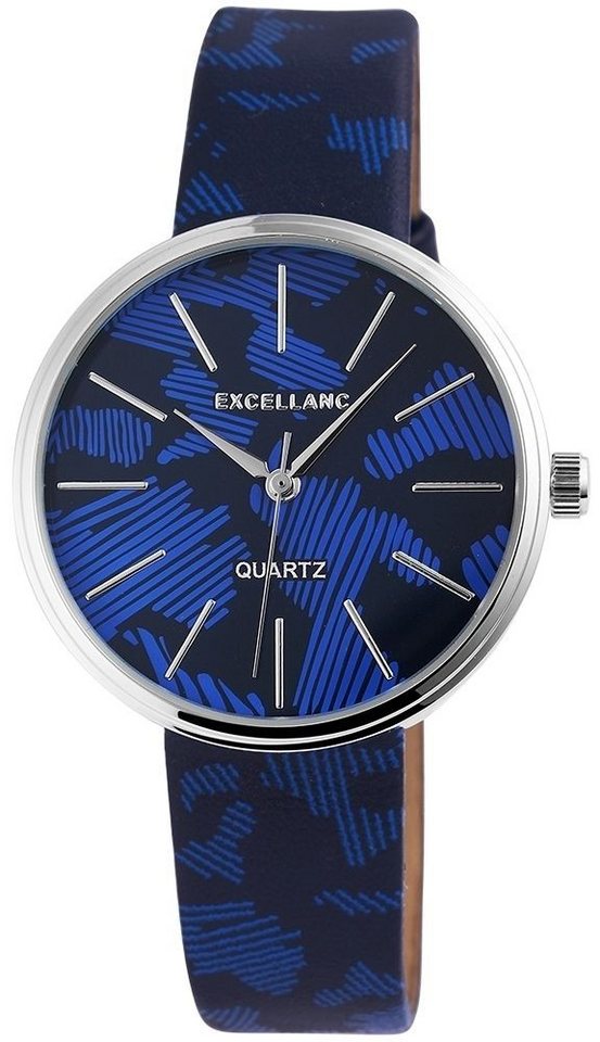 Excellanc Quarzuhr 195023000238 Excellanc Damenuhr mit Lederimitationsarmband von Excellanc