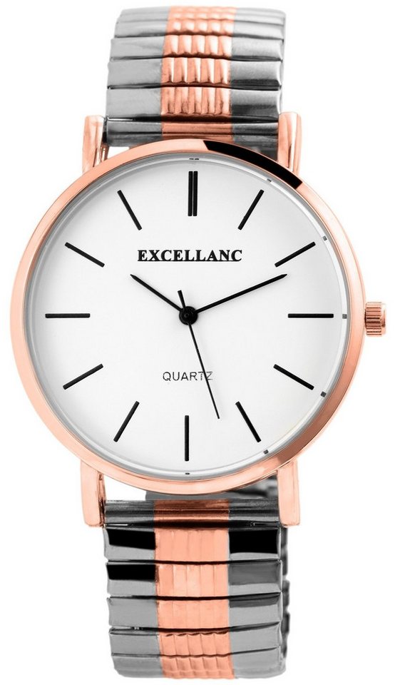 Excellanc Quarzuhr 2700015 Excellanc Herrenuhr mit Edelstahlzugarmband von Excellanc
